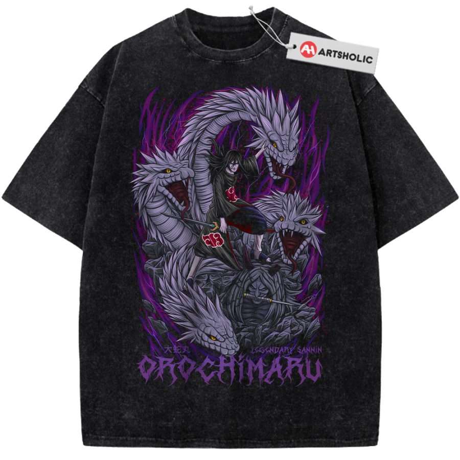 Alternative view of Orochimaru Shirt, Naruto Shirt, Anime Shirt, Vintage Tee