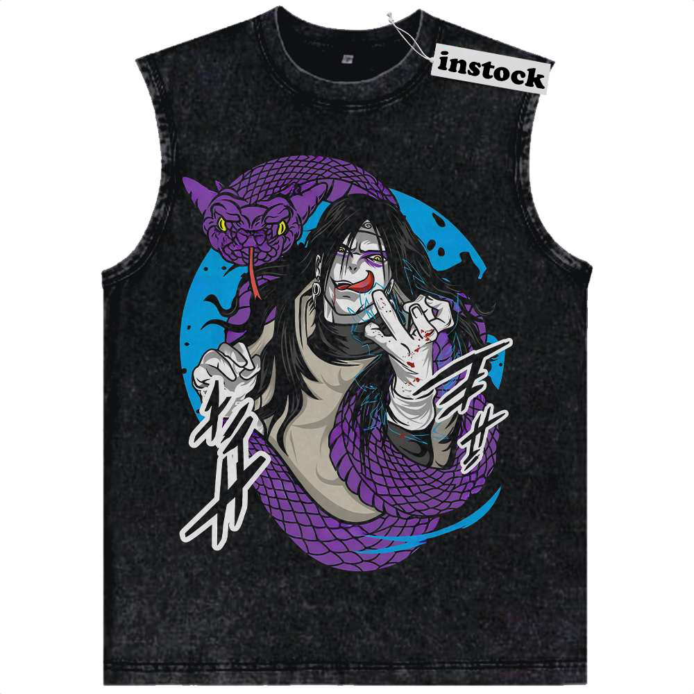 Orochimaru Tank Top, Naruto Tank Top, Anime Tank Top, Vintage Tank Top