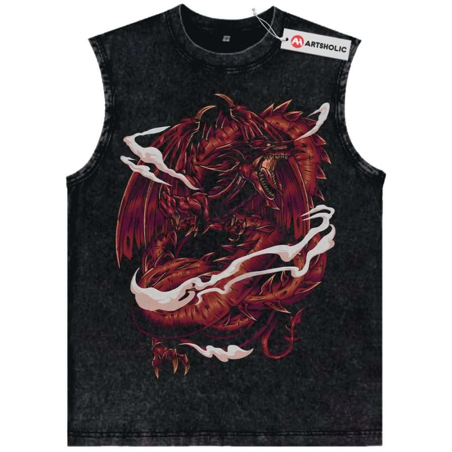 Alternative view of Osiris Tank Top, Slifer the Sky Dragon Tank Top, Anime Tank Top, Vintage Tank Top