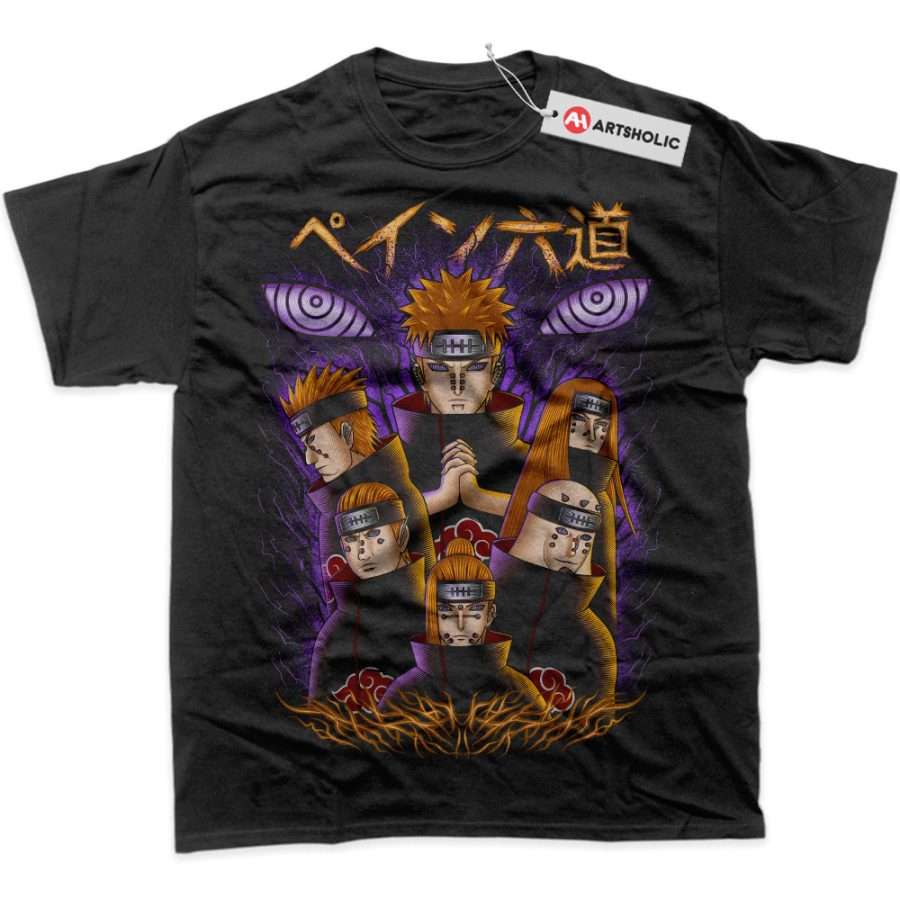 Alternative view of Pain - Nagato Uzumaki Shirt, Naruto Shirt, Anime Shirt, Graphic Tee