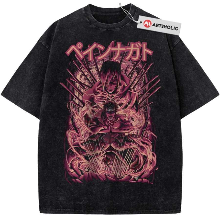 Alternative view of Pain - Nagato Uzumaki Shirt, Naruto Shirt, Anime Shirt, Vintage T-Shirt