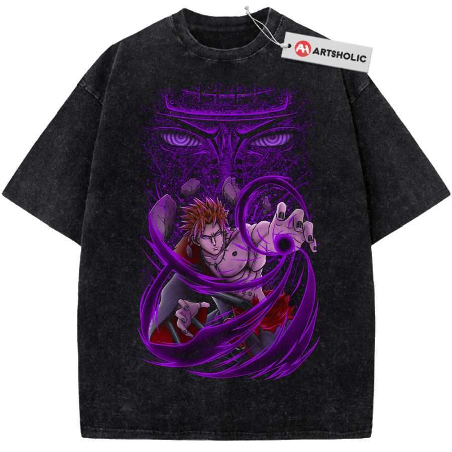 Alternative view of Pain - Nagato Uzumaki Shirt, Naruto Shirt, Anime Shirt, Vintage T-Shirt
