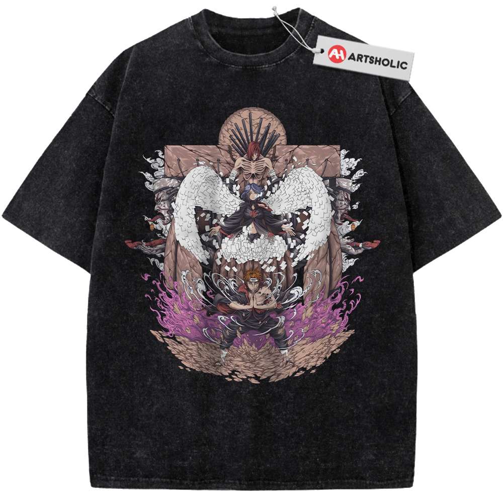 Alternative view of Pain - Nagato Uzumaki Shirt, Naruto Shirt, Anime Shirt, Vintage Tee