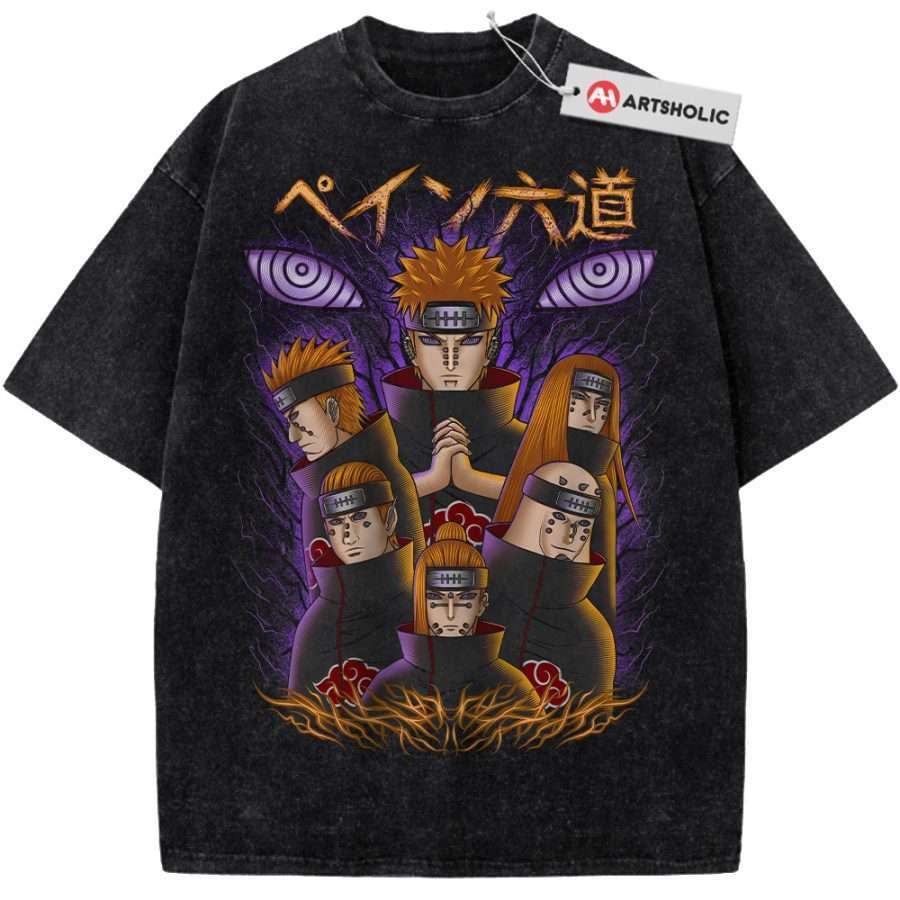 Alternative view of Pain - Nagato Uzumaki Shirt, Naruto Shirt, Anime Shirt, Vintage Tee