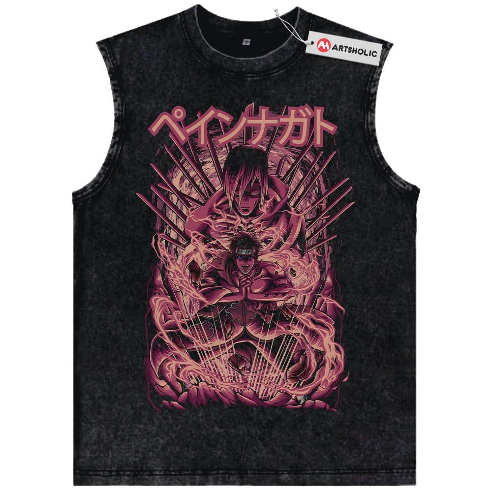 Pain - Nagato Uzumaki Tank Top, Naruto Tank Top, Anime Tank Top, Vintage Tank Top