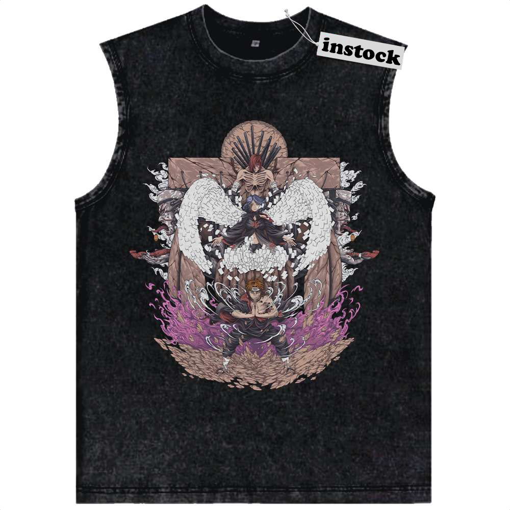 Pain - Nagato Uzumaki Tank Top, Naruto Tank Top, Anime Tank Top, Vintage Tank Top