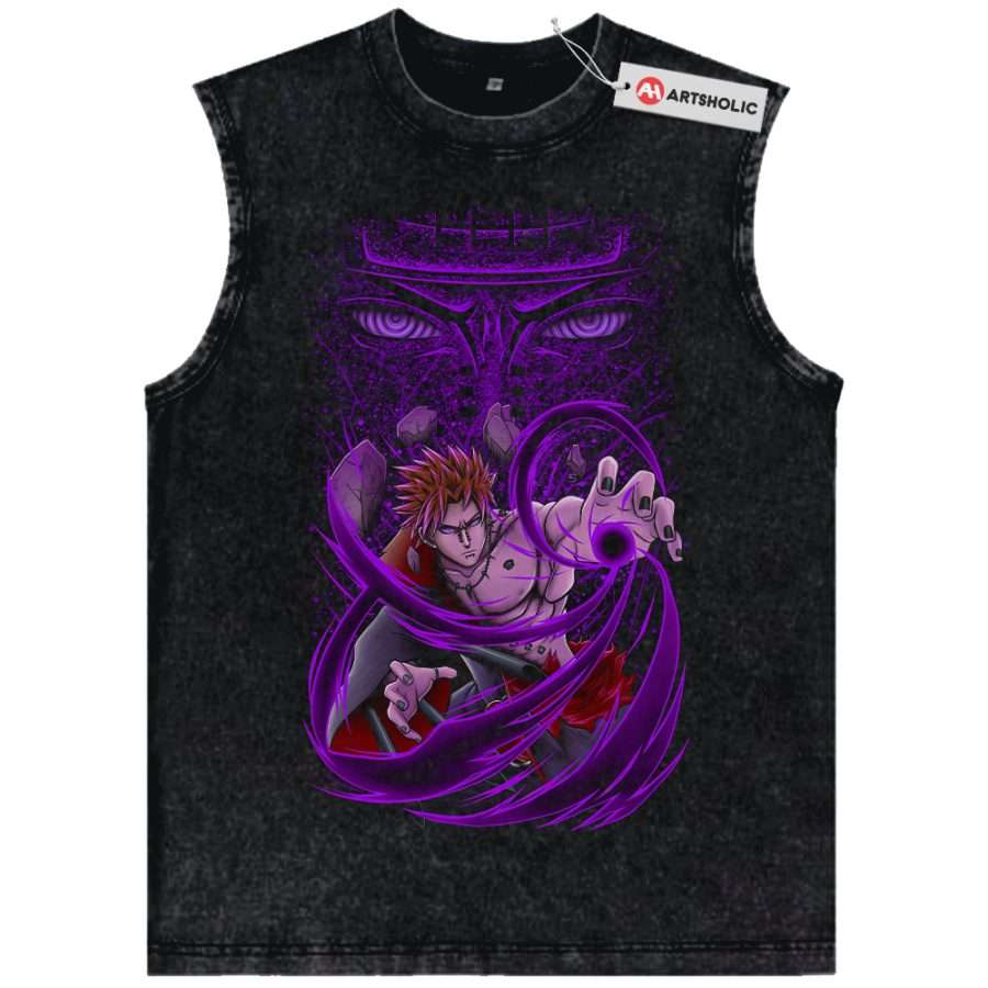 Alternative view of Pain - Nagato Uzumaki Tank Top, Naruto Tank Top, Anime Tank Top, Vintage Tank Top