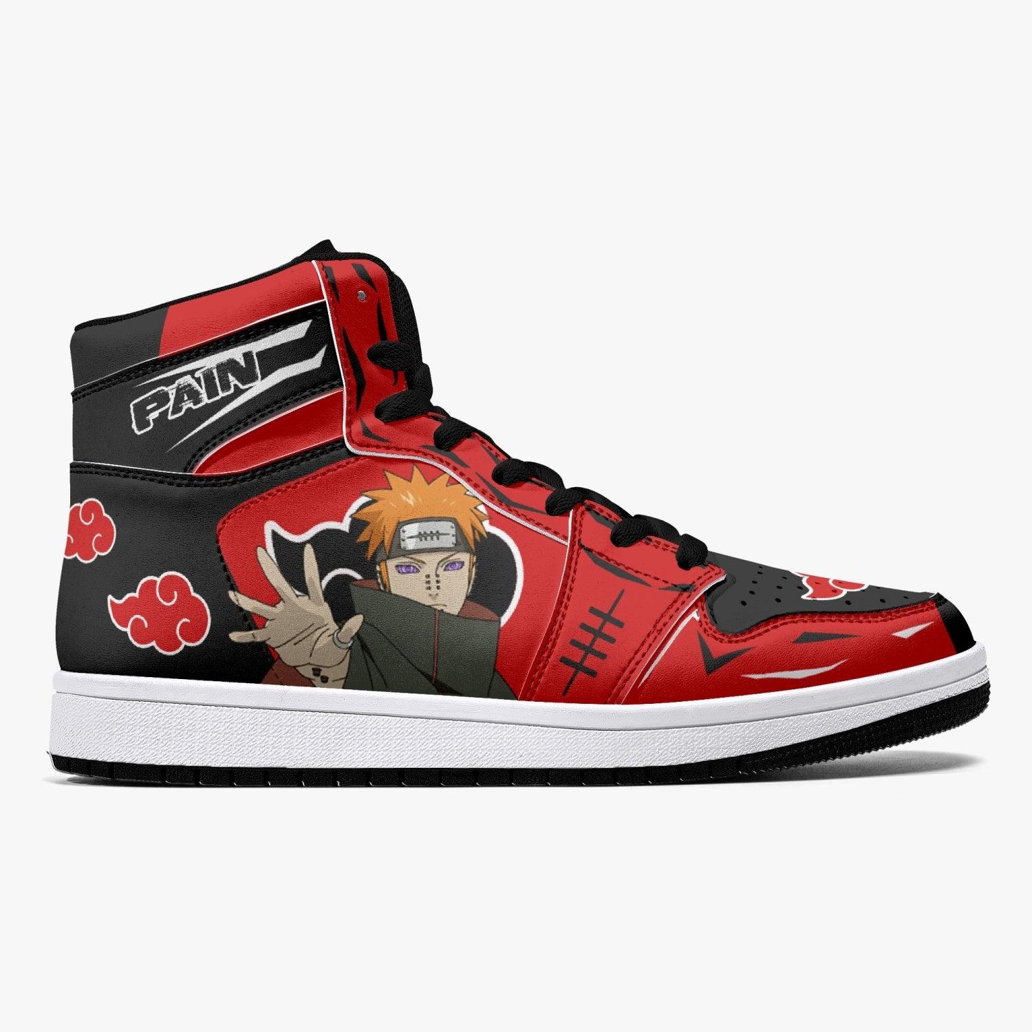 Pain Nagato Red Cloud Ninja Custom Sneaker Mid 1 Basketball Shoes - Otaku Hall