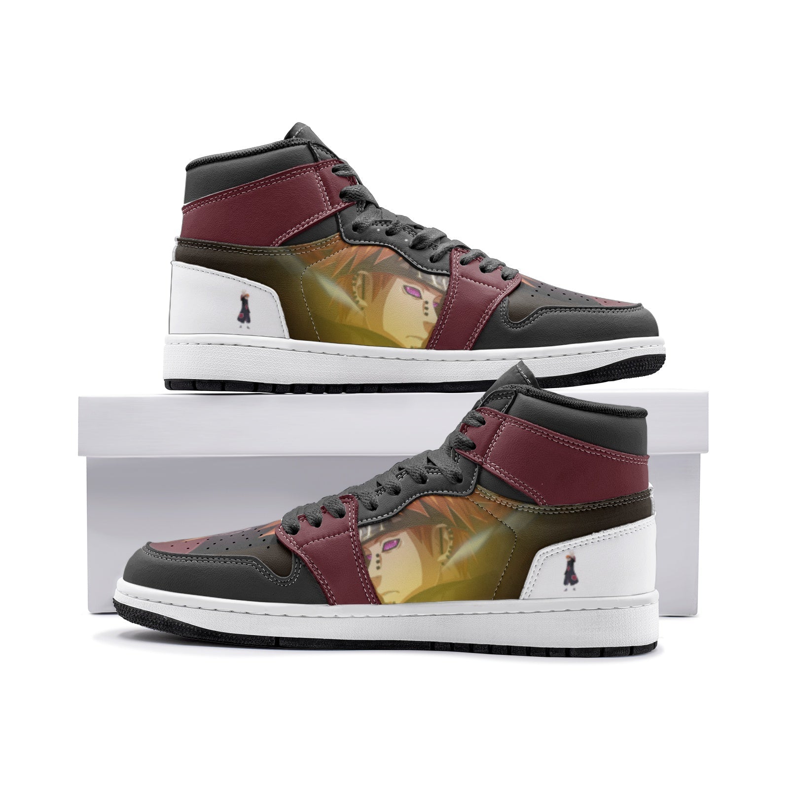 Pain Naruto Custom Sneaker Mid 1 Basketball Shoes - Otaku Hall