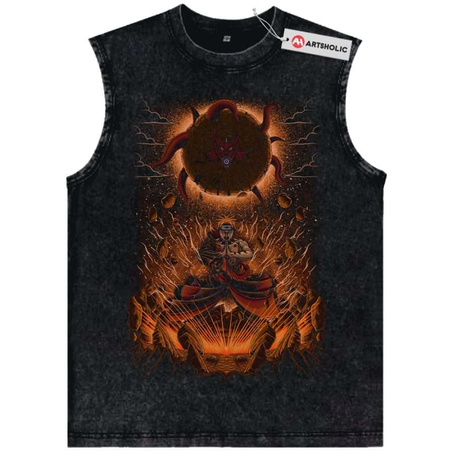Alternative view of Pain Tank Top, Nagato Uzumaki Tank Top, Naruto Tank Top, Anime Tank Top, Vintage Tank Top