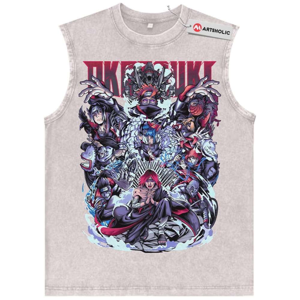 Alternative view of Pain Tank Top, Nagato Uzumaki Tank Top, Naruto Tank Top, Anime Tank Top, Vintage Tank Top