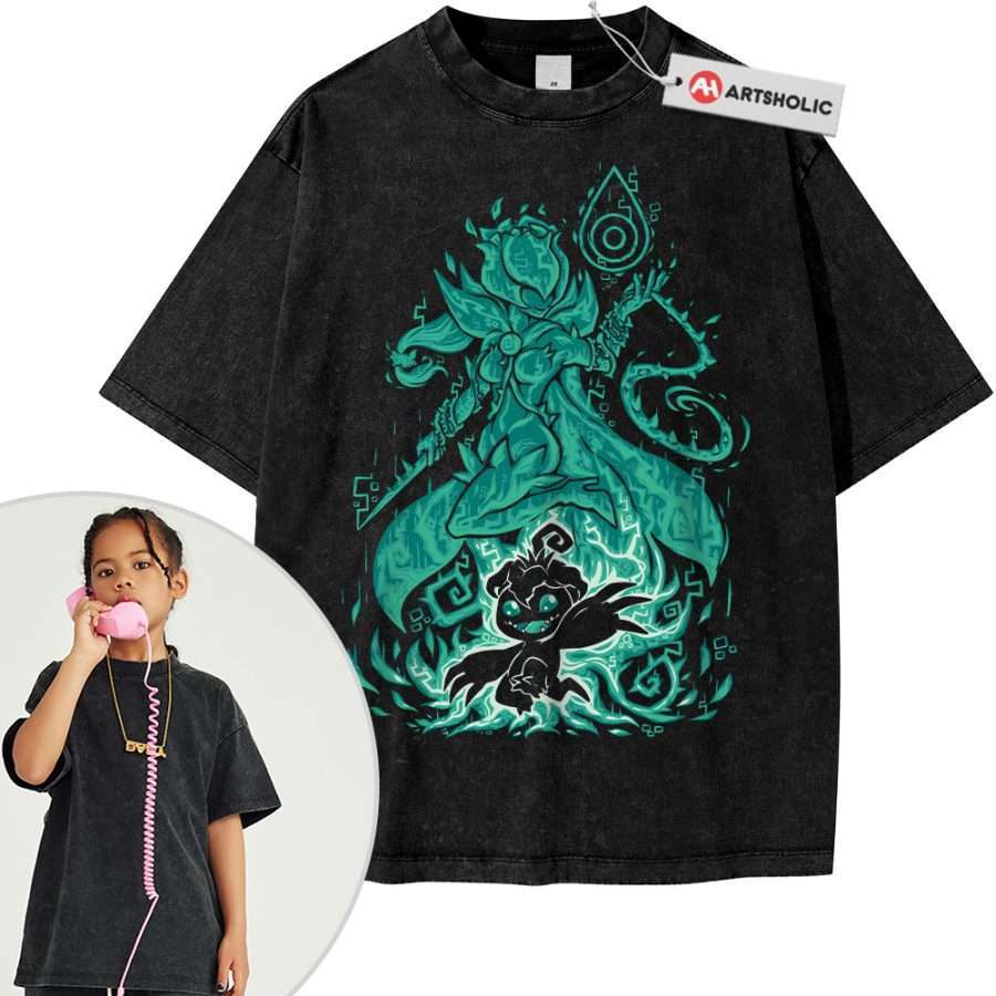 Alternative view of Palmon Shirt For Kids, Digimon Adventure Shirt For Kids, Anime Shirt For Kids, Vintage Tee For Kids