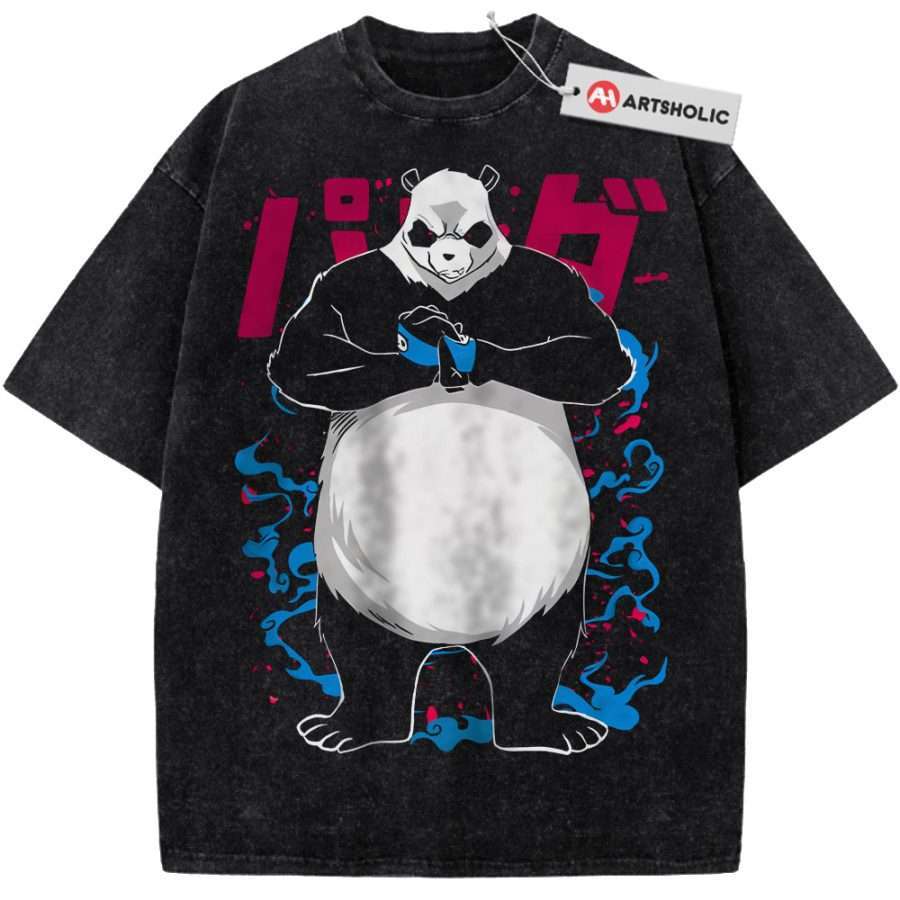 Alternative view of Panda Shirt, Jujutsu Kaisen Shirt, Anime Shirt, Vintage T-Shirt