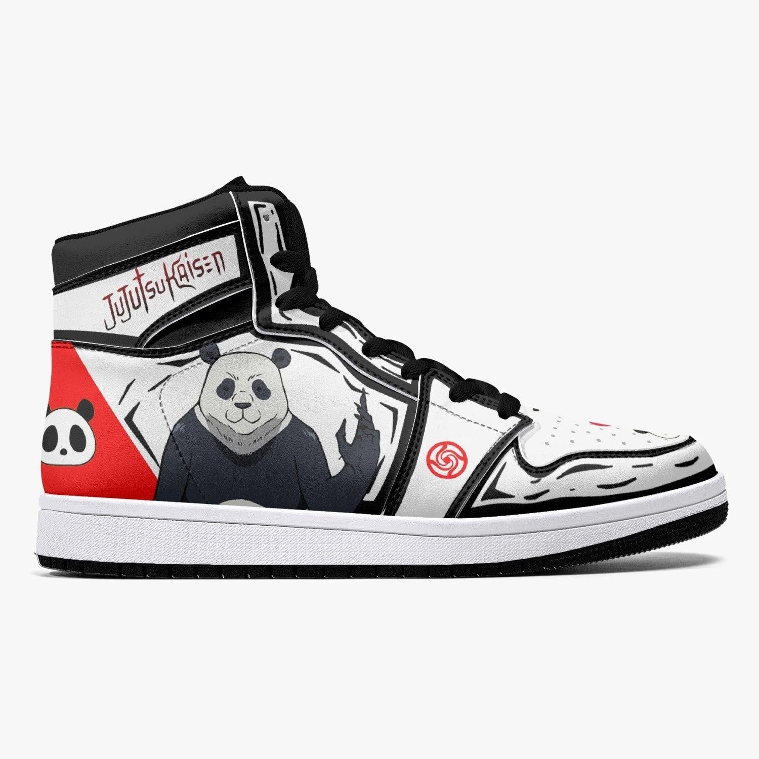 Panda Sorcery Fight Custom Sneaker Mid 1 Basketball Shoes - Otaku Hall