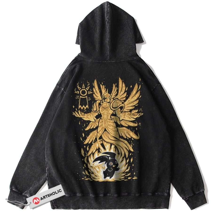 Alternative view of Patamon Hoodie, Digimon Adventure Hoodie, Anime Hoodie, Vintage Hoodie
