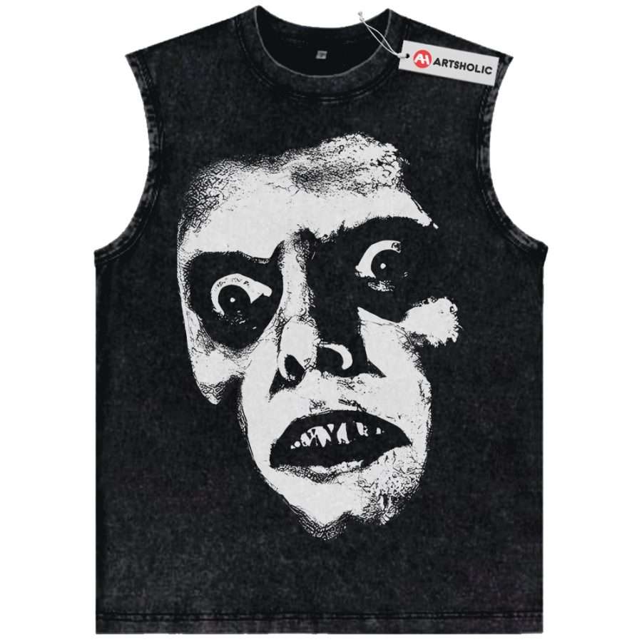 Alternative view of Pazuzu Tank Top, The Exorcist Tank Top, Halloween Tank Top, Horror Tank Top, Vintage Tank Top