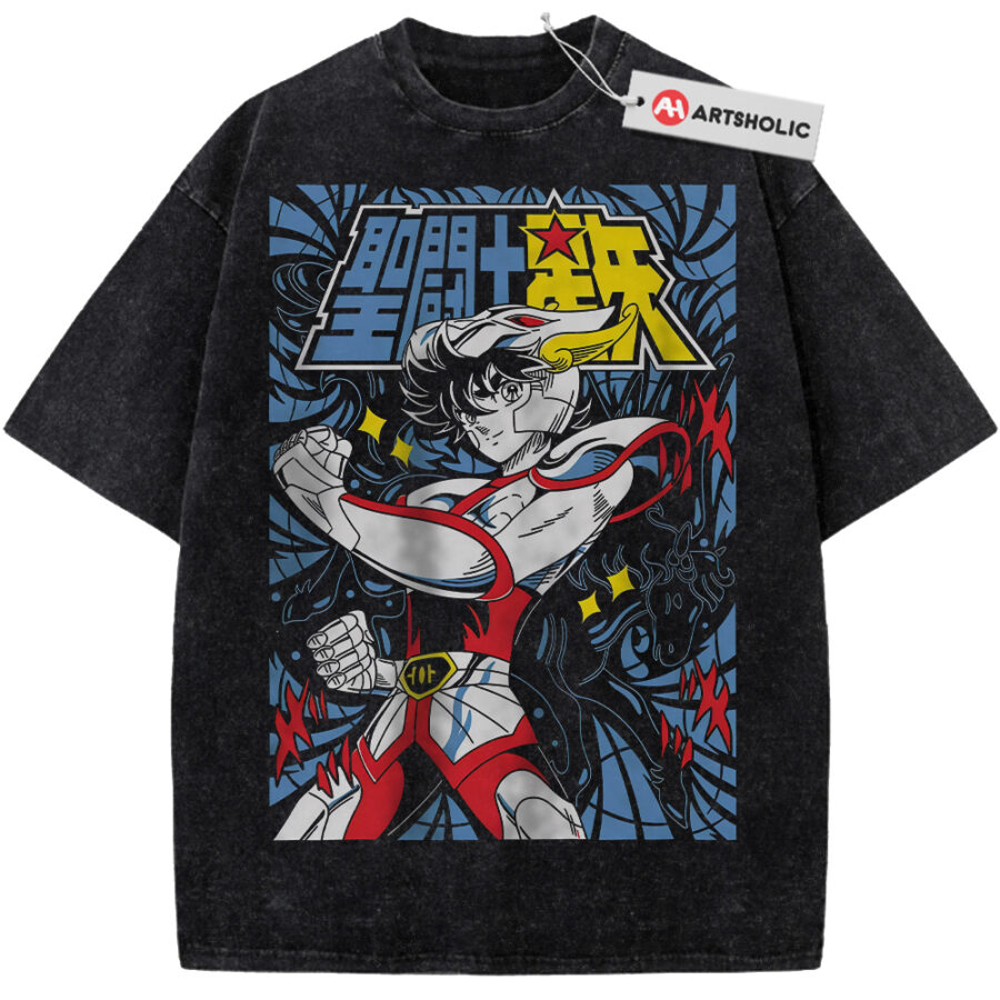Alternative view of Pegasus Seiya Shirt, Saint Seiya Shirt, Anime Shirt, Vintage T-Shirt