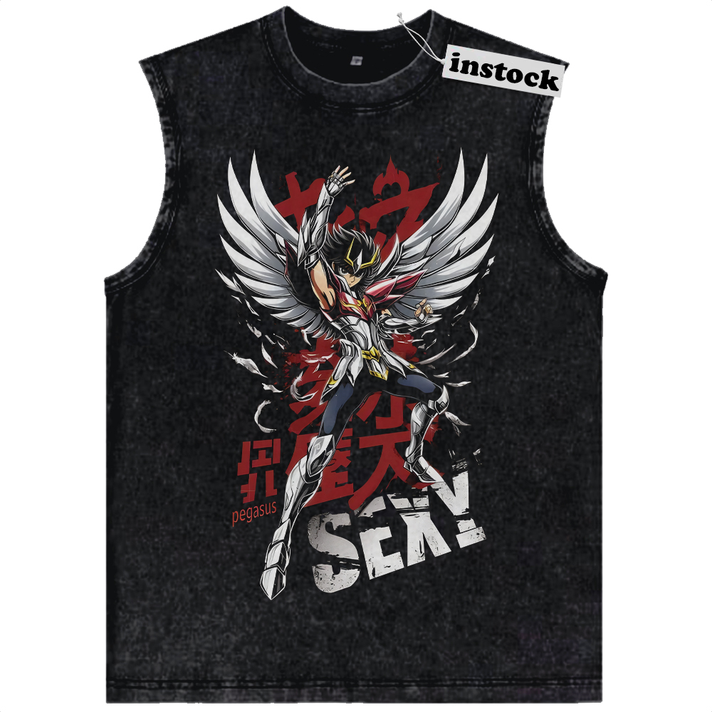 Pegasus Seiya Tank Top, Saint Seiya Tank Top, Anime Tank Top, Vintage Tank Top
