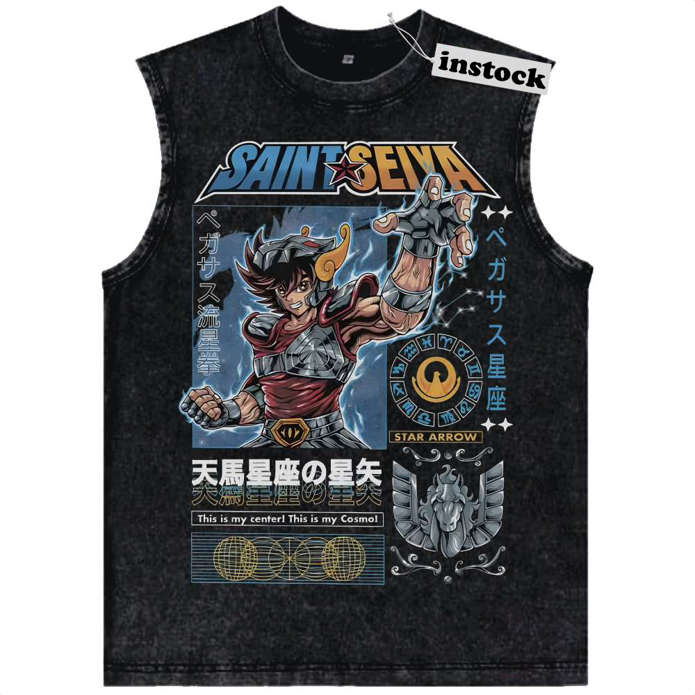 Pegasus Seiya Tank Top, Saint Seiya Tank Top, Anime Tank Top, Vintage Tank Top