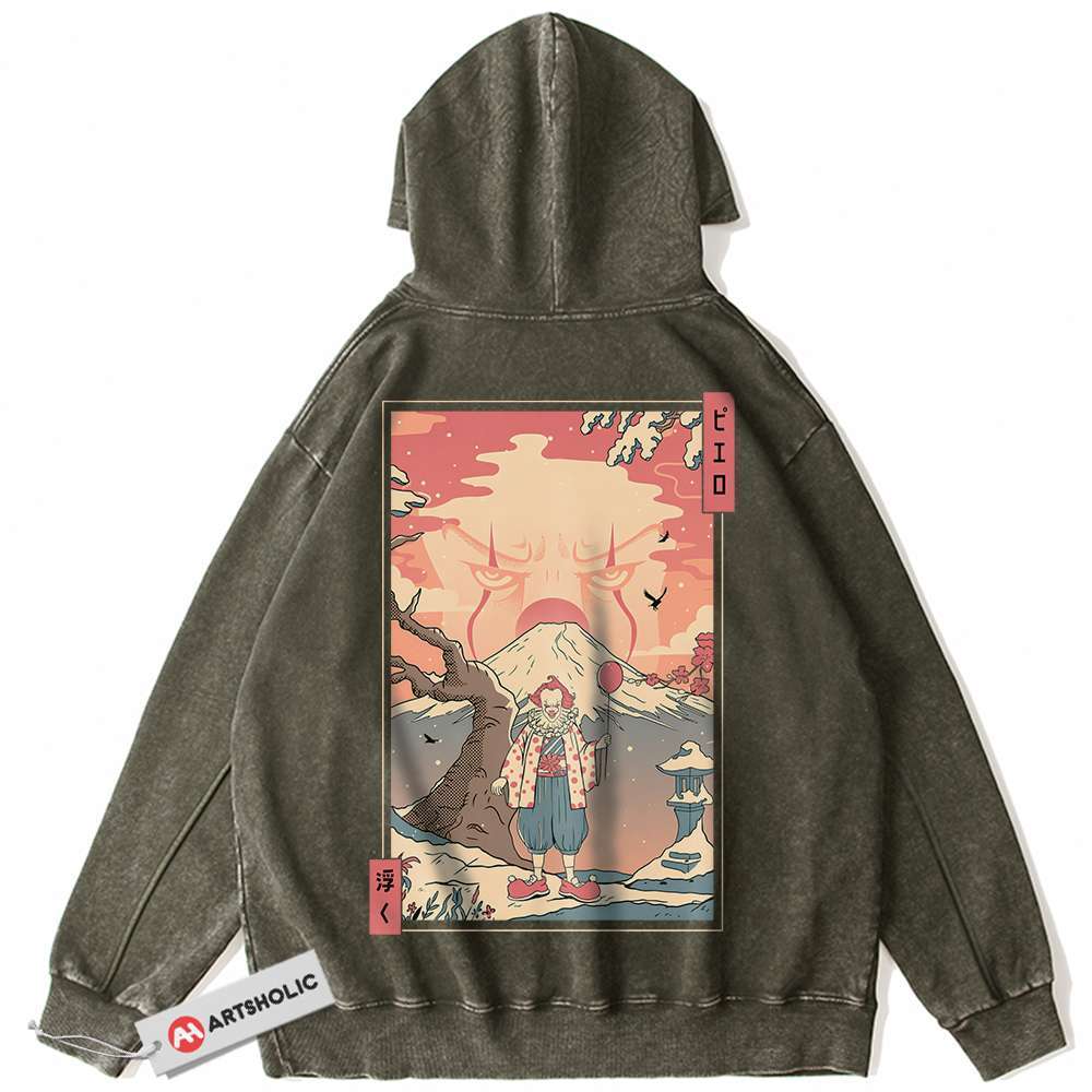 Alternative view of Pennywise Hoodie, IT Hoodie, Halloween Hoodie, Horror Hoodie, Vintage Hoodie