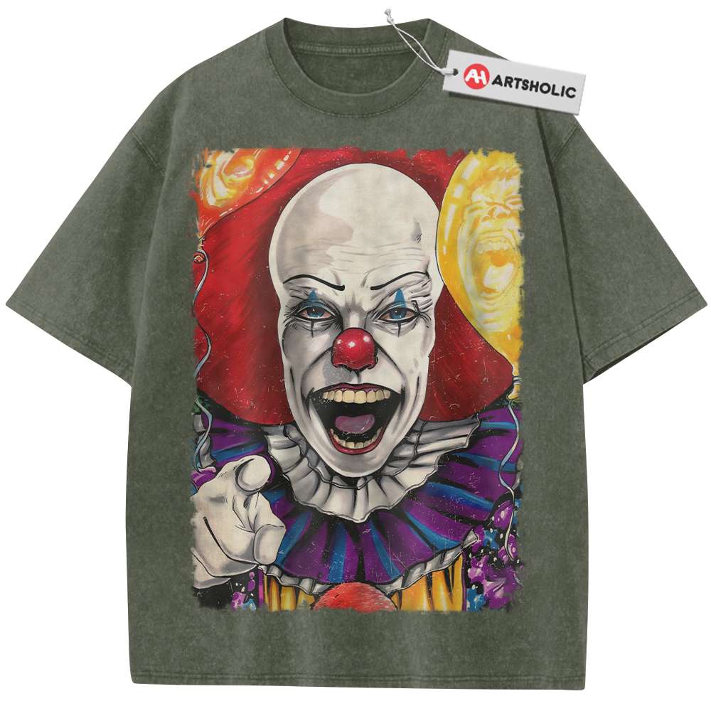 Alternative view of Pennywise Shirt, IT Shirt, Horror Movie Shirt, Vintage Tee