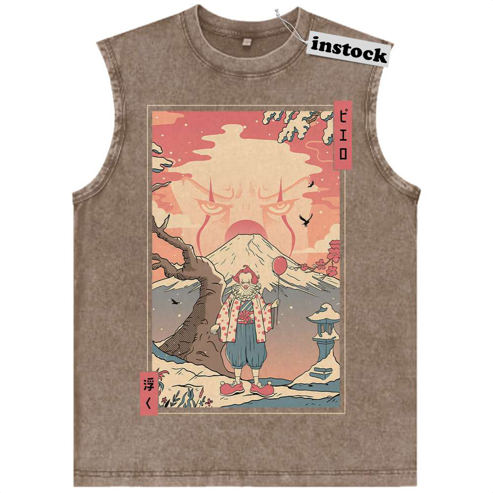 Pennywise Tank Top, IT Tank Top, Halloween Tank Top, Horror Tank Top, Vintage Tank Top