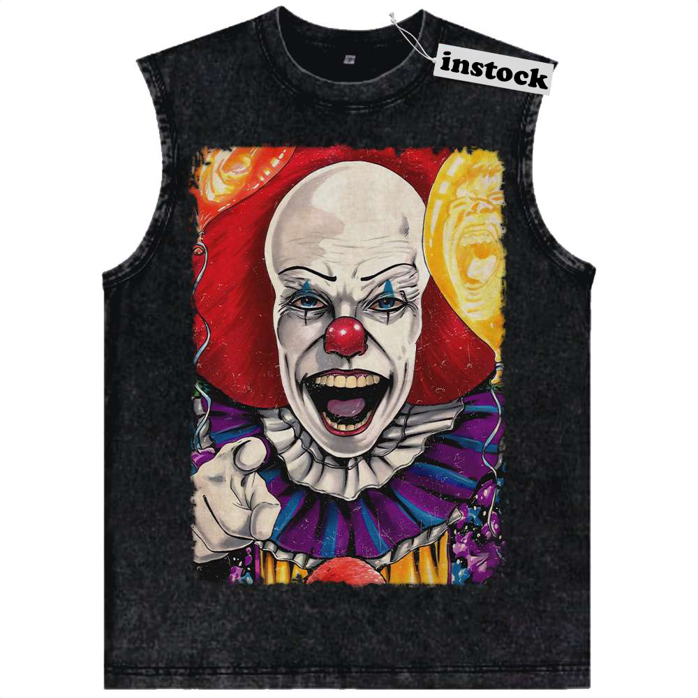 Pennywise Tank Top, IT Tank Top, Horror Movie Tank Top, Vintage Tank Top