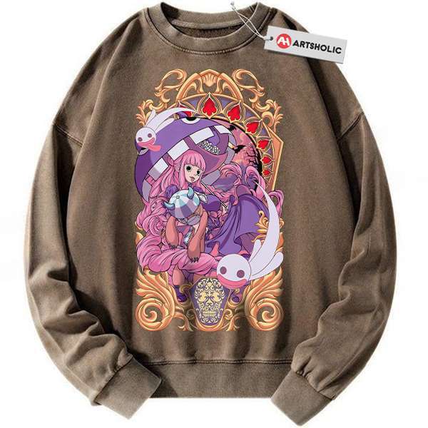 Alternative view of Perona Sweatshirt, One Piece Sweatshirt, Anime Sweatshirt, Vintage Sweatshirt