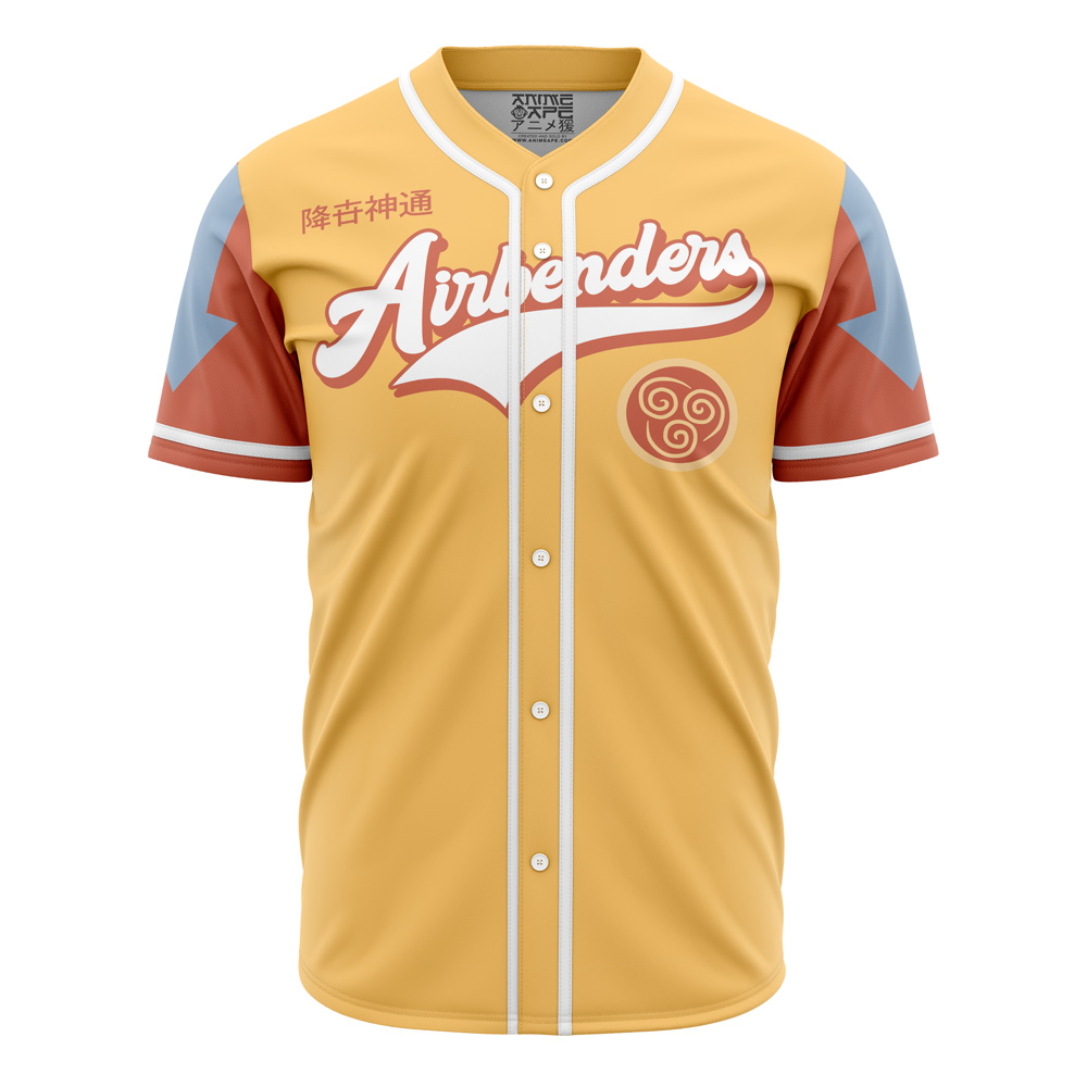 Alternative view of Personalized Airbenders Avatar The Last Airbender Baseball Jersey