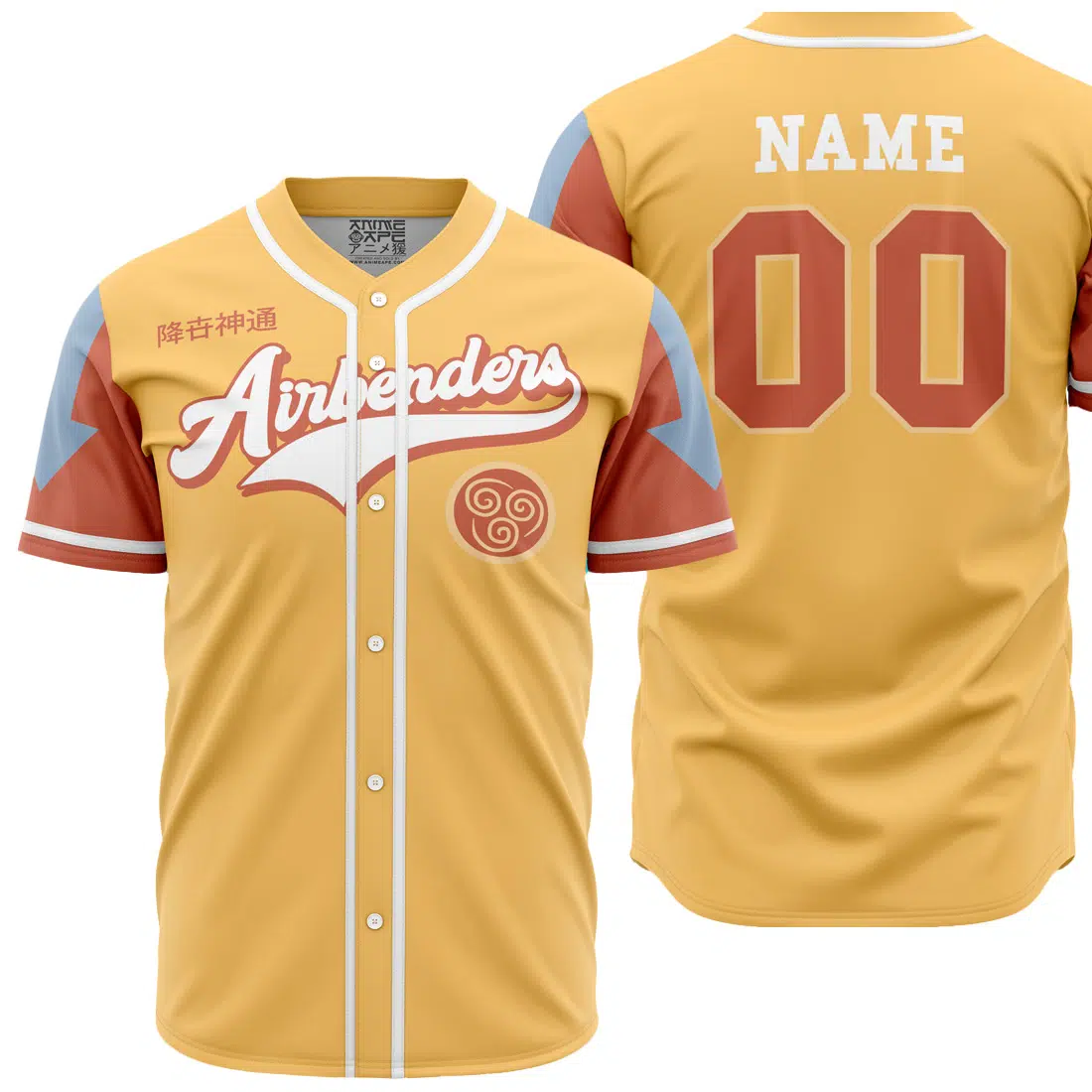 Personalized Airbenders Avatar The Last Airbender Baseball Jersey