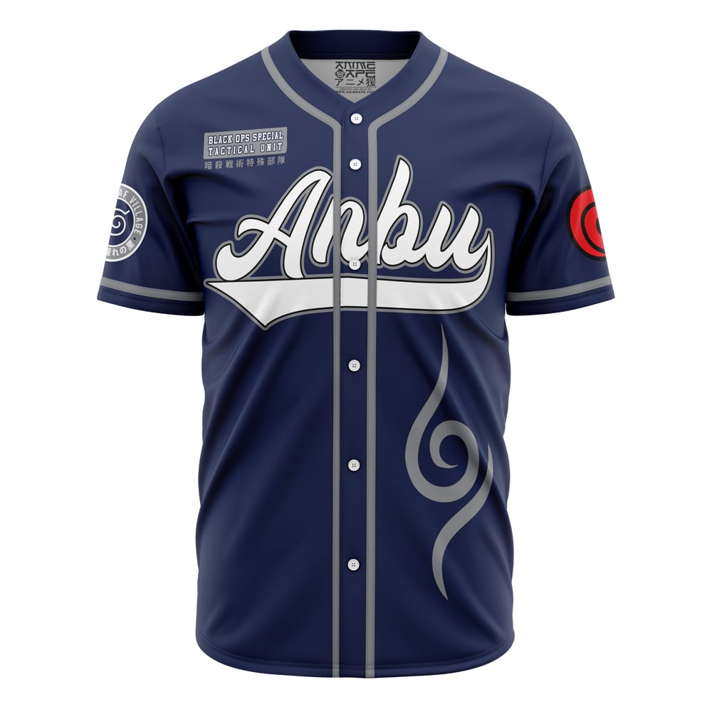 Alternative view of Personalized Anbu Shippuden Baseball Jersey