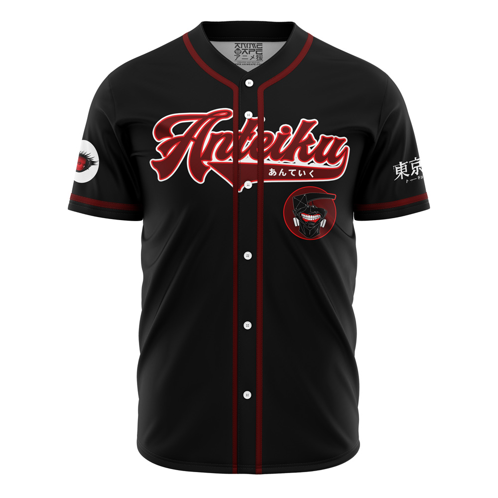 Alternative view of Personalized Anteiku Kaneki Tokyo Ghoul Baseball Jersey