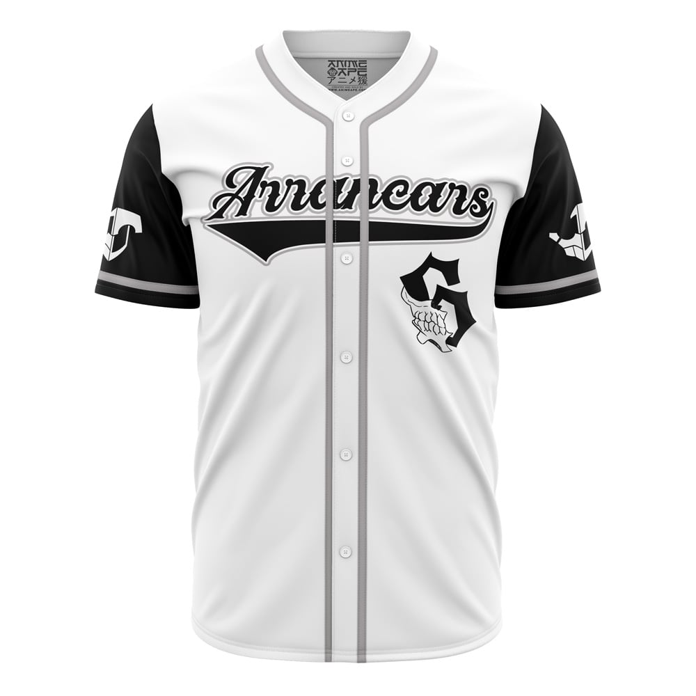 Alternative view of Personalized Arrancars Grimmjow Bleach Baseball Jersey