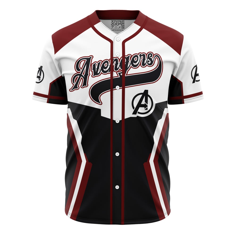 Alternative view of Personalized Avengers Endgame Marvel Baseball Jersey