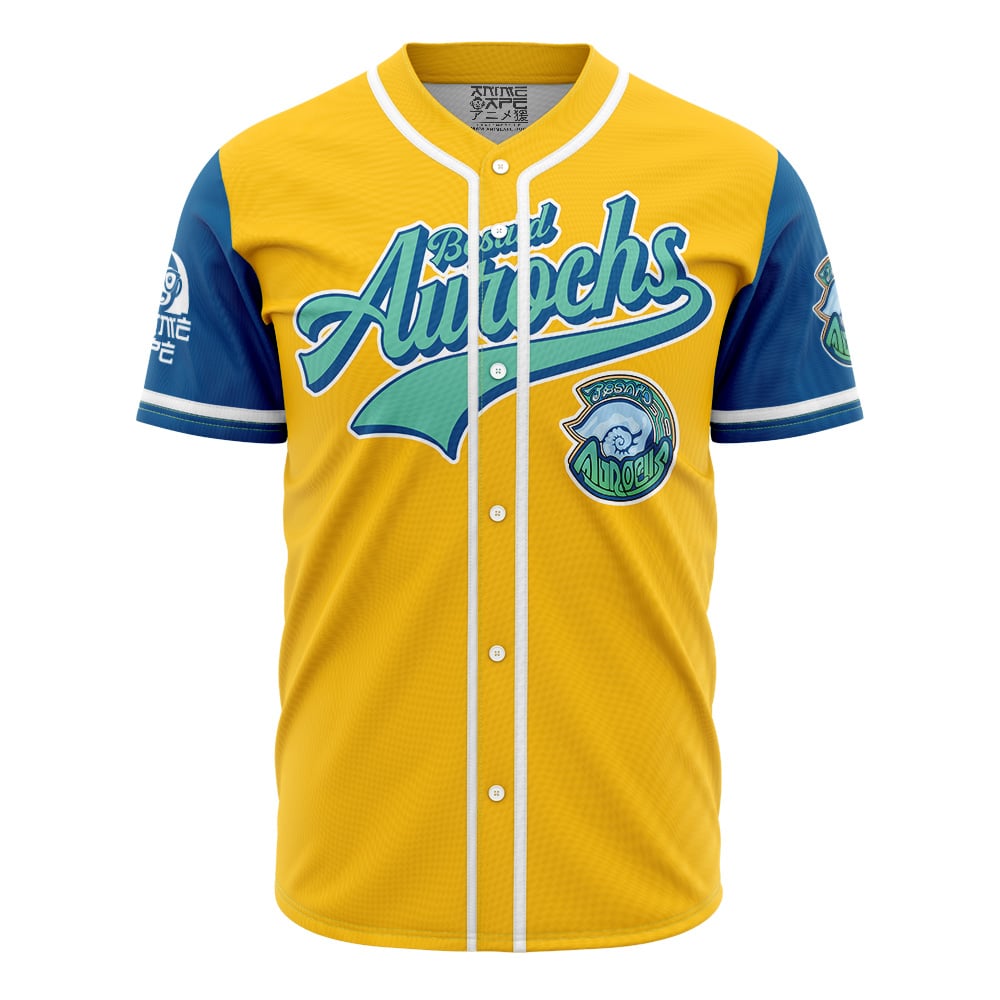 Alternative view of Personalized Besaid Aurochs Final Fantasy Baseball Jersey