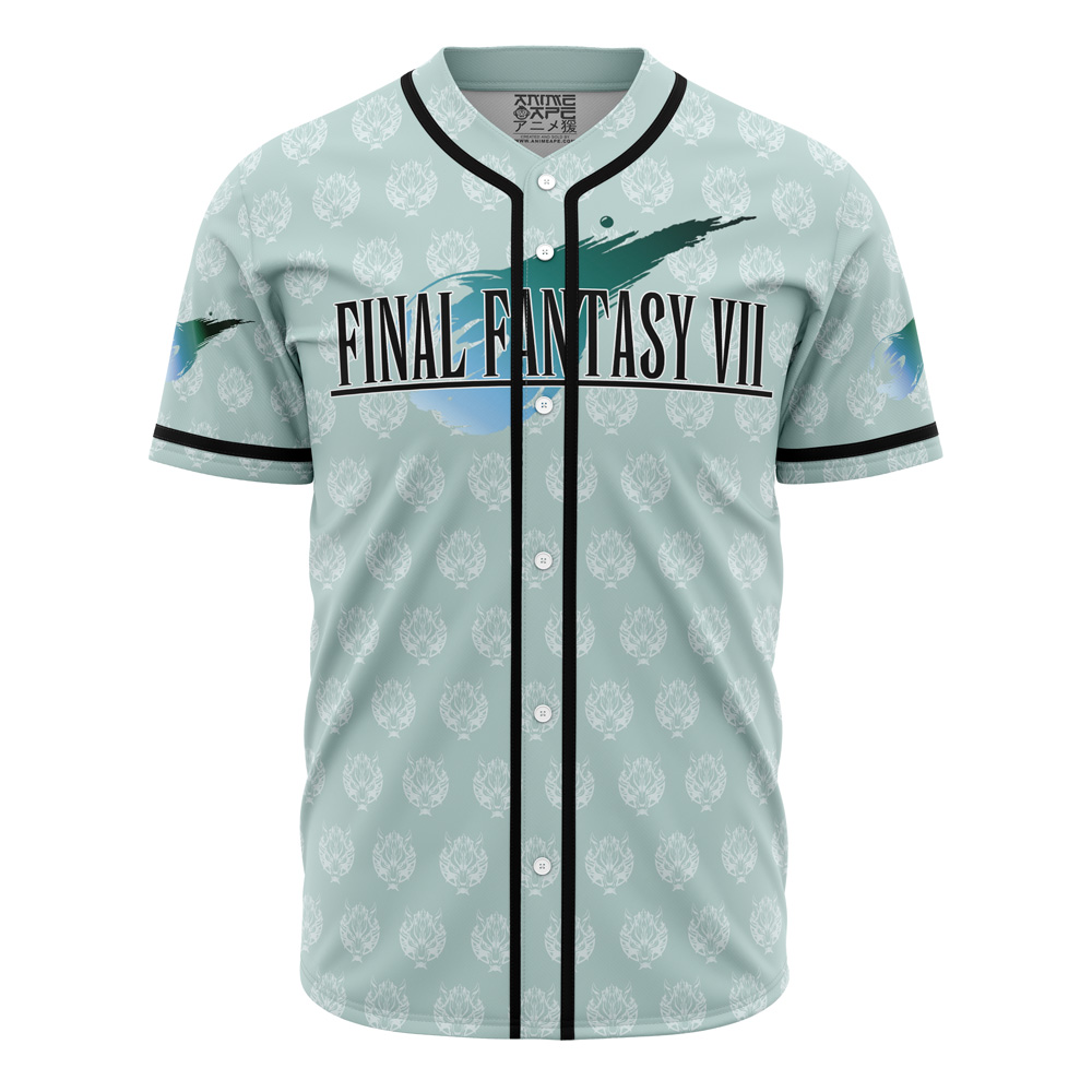 Alternative view of Personalized Cloud Strife Final Fantasy 7 Baseball Jersey