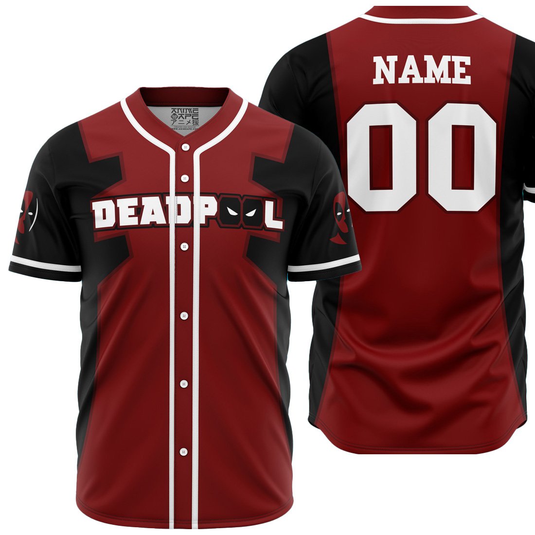 Personalized Deadpool Marvel Baseball Jersey