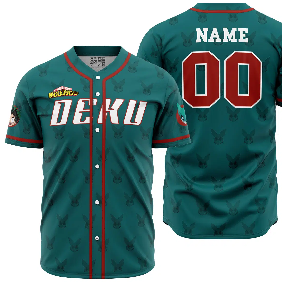Personalized Deku My Hero Academia Baseball Jersey