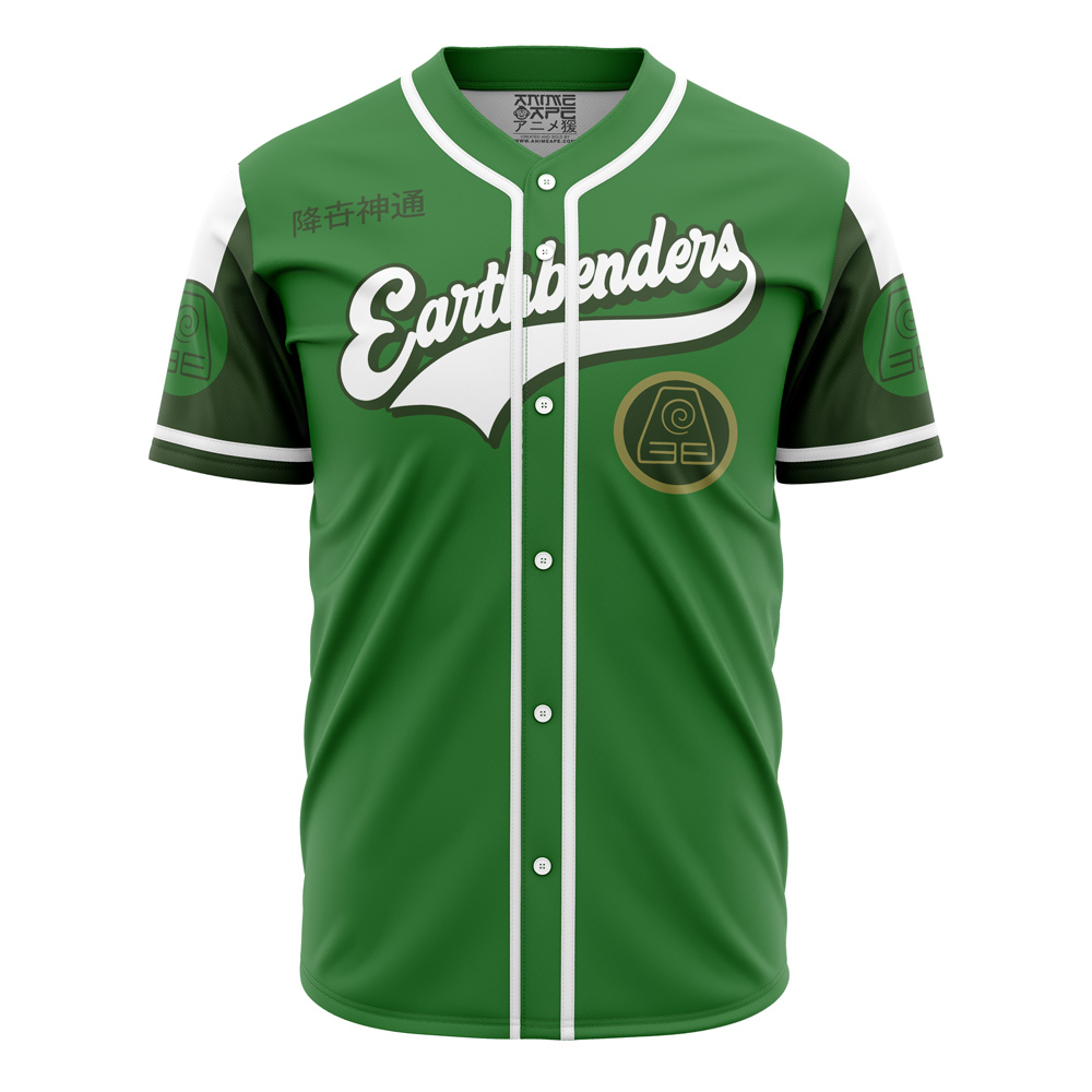 Alternative view of Personalized Earthbenders Avatar The Last Airbender Baseball Jersey