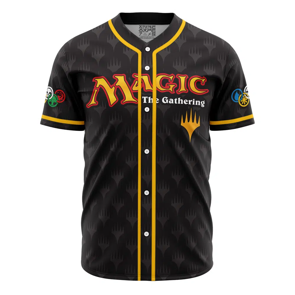Alternative view of Personalized Elements of Magic the Gathering Baseball Jersey