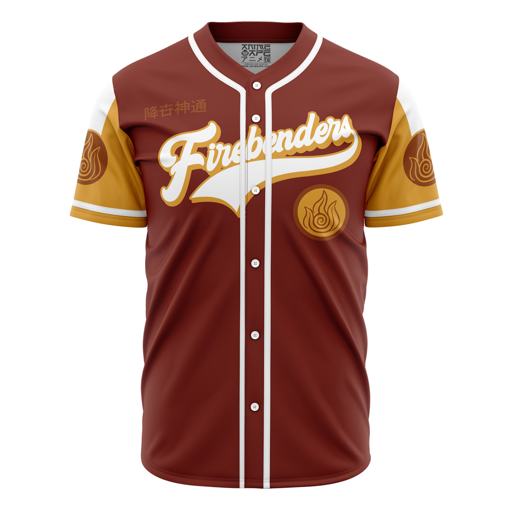 Alternative view of Personalized Firebenders Avatar The Last Airbender Baseball Jersey