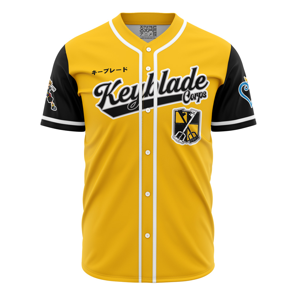 Alternative view of Personalized Keyblade Corps Sora Kingdom Hearts Baseball Jersey