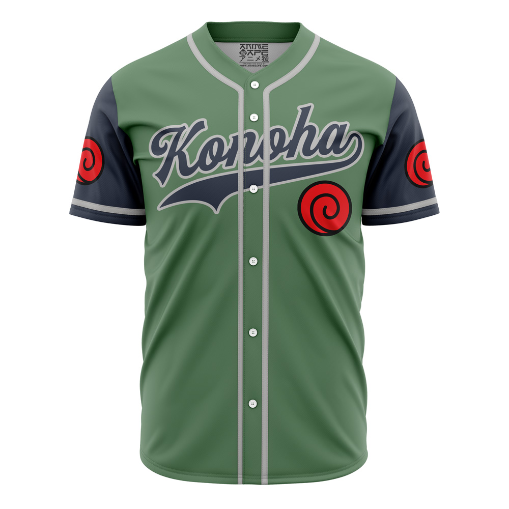 Alternative view of Personalized Konoha Jonin Shippuden Baseball Jersey