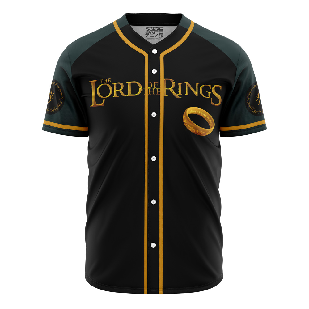 Alternative view of Personalized LOTR Symbol Lord of the Rings Baseball Jersey