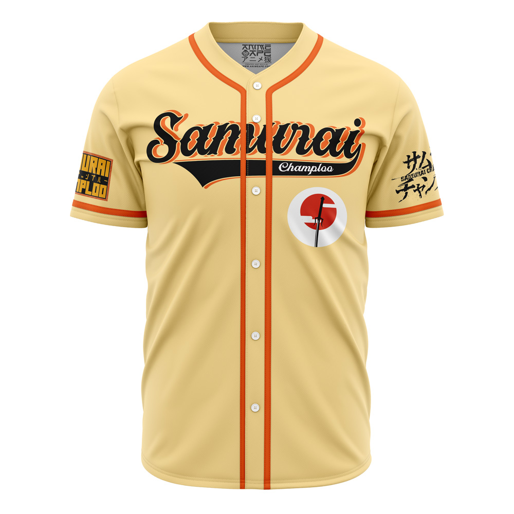 Alternative view of Personalized Mugen V2 Samurai Champloo Baseball Jersey