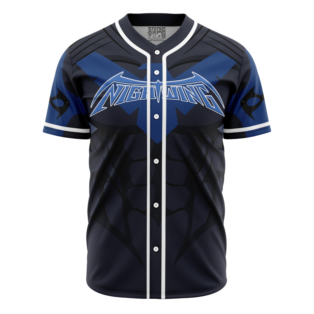 Alternative view of Personalized Nightwing DC Comics Baseball Jersey