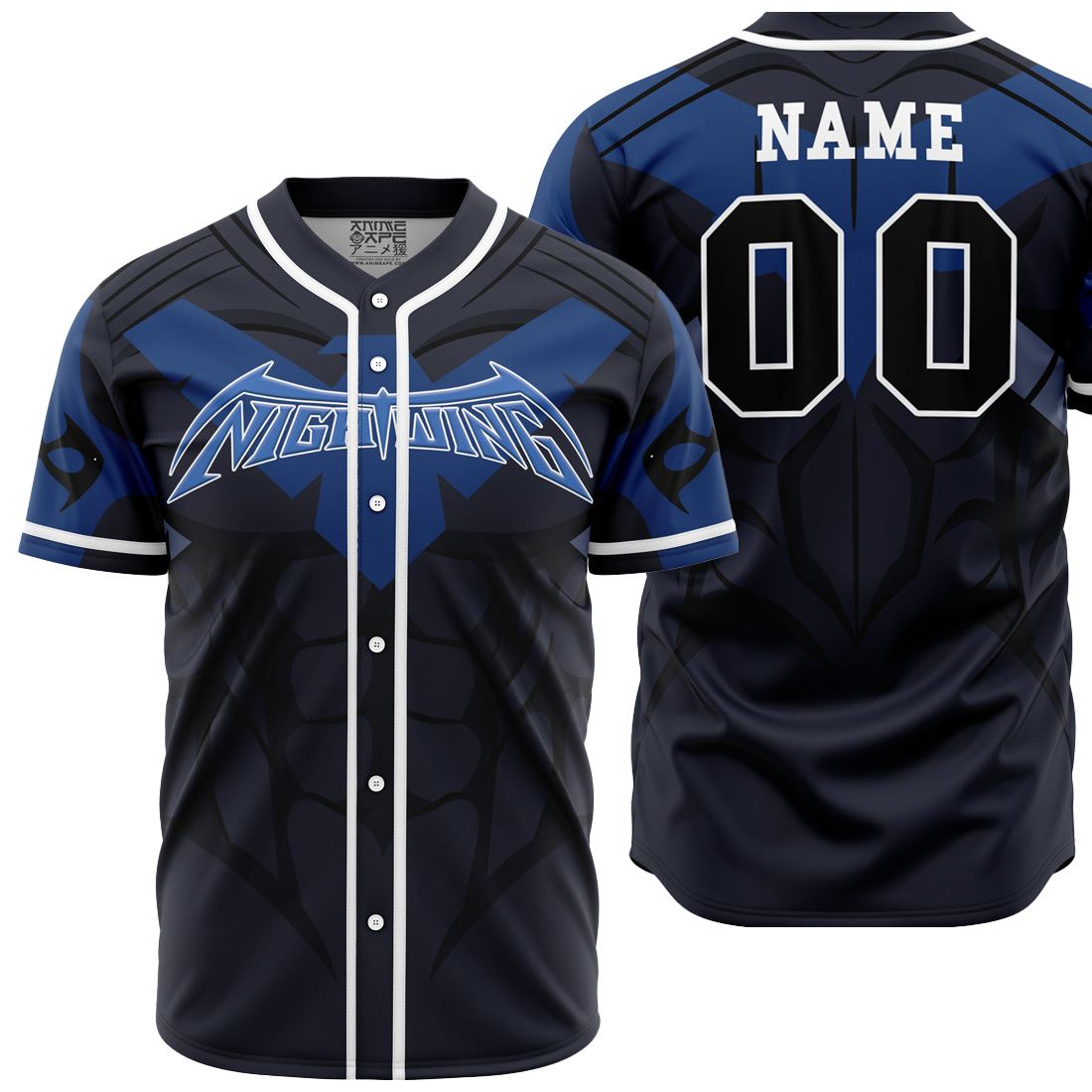 Personalized Nightwing DC Comics Baseball Jersey