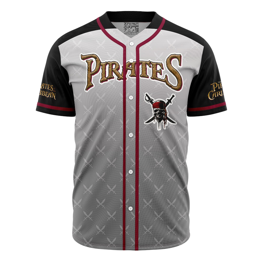 Alternative view of Personalized Pirates of the Caribbean V1 Baseball Jersey