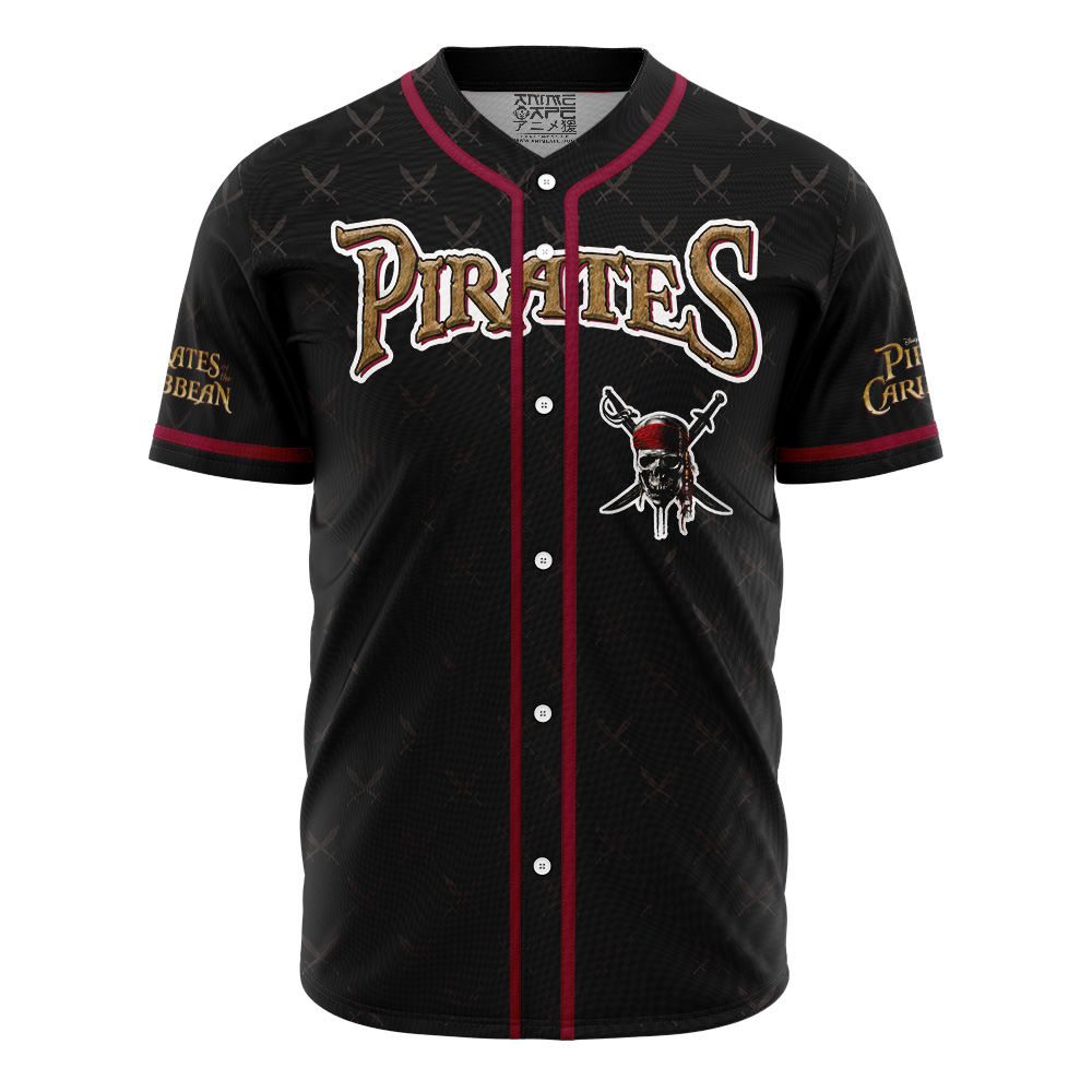 Alternative view of Personalized Pirates of the Caribbean V2 Baseball Jersey