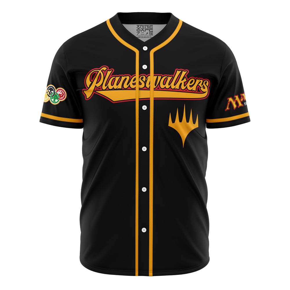 Alternative view of Personalized Planeswalkers Magic the Gathering Baseball Jersey